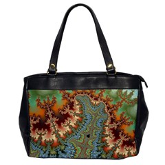 Fractal Rendering Pattern Abstract Oversize Office Handbag by Pakrebo