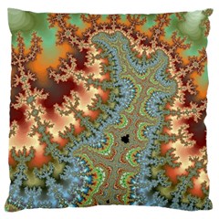 Fractal Rendering Pattern Abstract Large Cushion Case (one Side) by Pakrebo