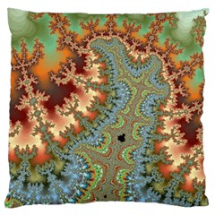 Fractal Rendering Pattern Abstract Large Flano Cushion Case (one Side) by Pakrebo