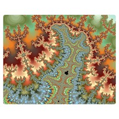 Fractal Rendering Pattern Abstract Double Sided Flano Blanket (medium)  by Pakrebo