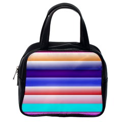 Cotton Candy Stripes Classic Handbag (one Side)