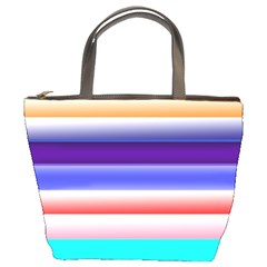 Cotton Candy Stripes Bucket Bag