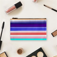 Cotton Candy Stripes Cosmetic Bag (small) by bloomingvinedesign