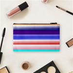 Cotton Candy Stripes Cosmetic Bag (Small) Back