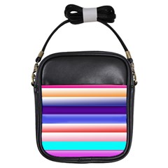 Cotton Candy Stripes Girls Sling Bag