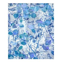 Cyan Floral Print Shower Curtain 60  X 72  (medium)  by dflcprintsclothing