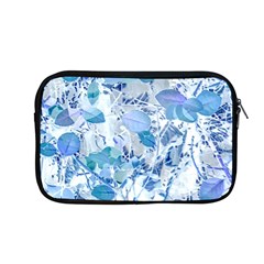 Cyan Floral Print Apple Macbook Pro 13  Zipper Case by dflcprintsclothing