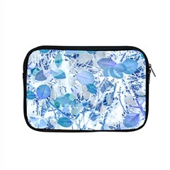 Cyan Floral Print Apple Macbook Pro 15  Zipper Case by dflcprintsclothing