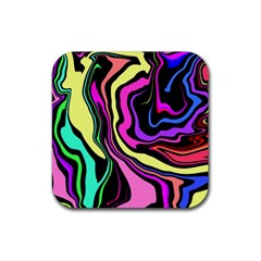 The 80s R Back Rubber Coaster (square)  by designsbyamerianna