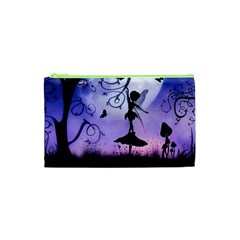 Cute Fairy Dancing In The Night Cosmetic Bag (xs) by FantasyWorld7