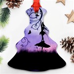 Cute Fairy Dancing In The Night Christmas Tree Ornament (Two Sides) Front