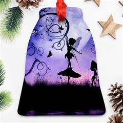 Cute Fairy Dancing In The Night Bell Ornament (two Sides) by FantasyWorld7