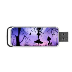 Cute Fairy Dancing In The Night Portable Usb Flash (one Side) by FantasyWorld7