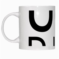 Uh Duh White Mugs by FattysMerch