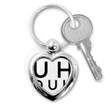 Uh Duh Key Chain (Heart) Front