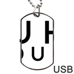 Uh Duh Dog Tag USB Flash (Two Sides) Front