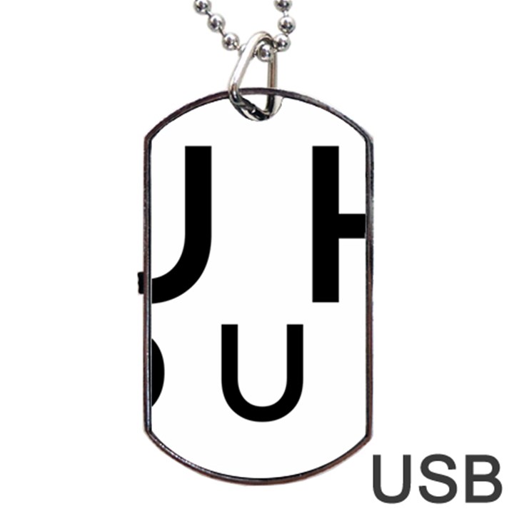 Uh Duh Dog Tag USB Flash (Two Sides)