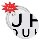 Uh Duh 2.25  Buttons (10 pack)  Front