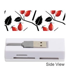 Rose Hip Pattern Branches Autumn Memory Card Reader (stick) by Pakrebo