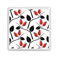 Rose Hip Pattern Branches Autumn Memory Card Reader (square) by Pakrebo