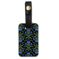 Pattern Thistle Structure Texture Luggage Tag (one Side) by Pakrebo