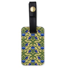 Pattern Thistle Structure Texture Luggage Tag (one Side) by Pakrebo