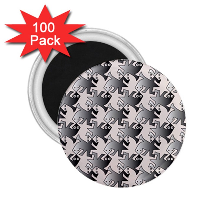 Seamless Tessellation Background 2.25  Magnets (100 pack) 