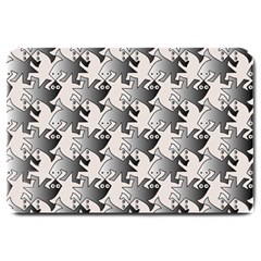 Seamless Tessellation Background Large Doormat  by Pakrebo