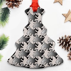 Seamless Tessellation Background Christmas Tree Ornament (two Sides) by Pakrebo