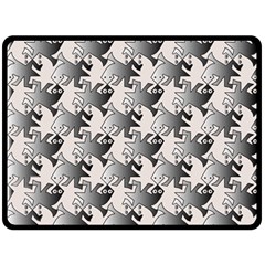 Seamless Tessellation Background Double Sided Fleece Blanket (large)  by Pakrebo