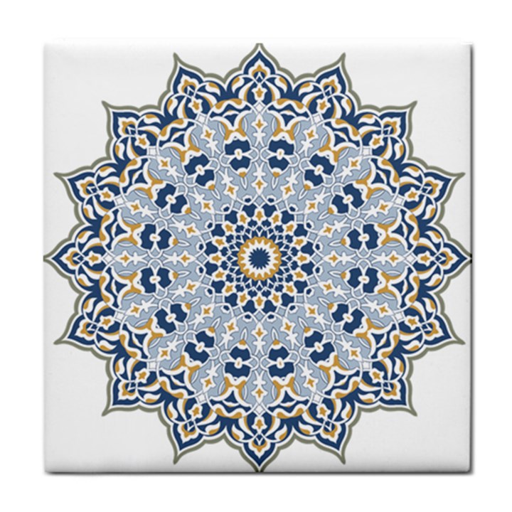 Arabesque Mandala Decorative Tile Coasters