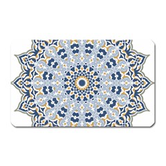 Arabesque Mandala Decorative Magnet (rectangular) by Pakrebo