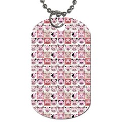 Graphic Seamless Pattern Pig Dog Tag (two Sides) by Pakrebo