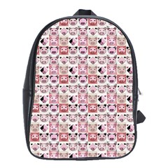 Graphic Seamless Pattern Pig School Bag (large) by Pakrebo