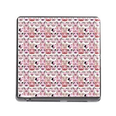 Graphic Seamless Pattern Pig Memory Card Reader (square 5 Slot) by Pakrebo