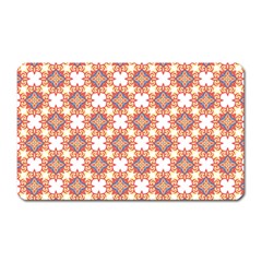 Pattern Flowers Flower Pattern Magnet (rectangular) by Pakrebo