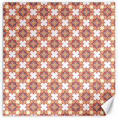 Pattern Flowers Flower Pattern Canvas 16  X 16  by Pakrebo