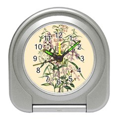 Botanical Print Antique Natural Travel Alarm Clock by Pakrebo