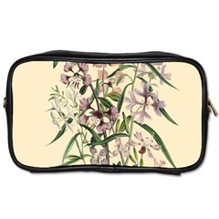 Botanical Print Antique Natural Toiletries Bag (one Side) by Pakrebo