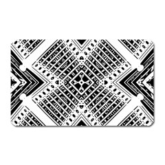 Pattern Tile Repeating Geometric Magnet (rectangular) by Pakrebo