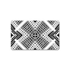 Pattern Tile Repeating Geometric Magnet (name Card) by Pakrebo