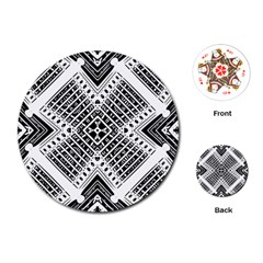 Pattern Tile Repeating Geometric Playing Cards Single Design (round) by Pakrebo