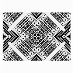 Pattern Tile Repeating Geometric Large Glasses Cloth (2 Sides) by Pakrebo