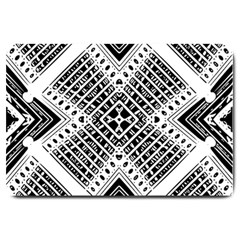 Pattern Tile Repeating Geometric Large Doormat  by Pakrebo