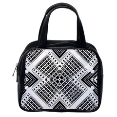 Pattern Tile Repeating Geometric Classic Handbag (one Side) by Pakrebo