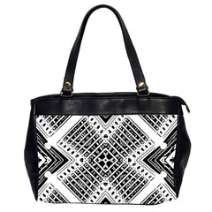 Pattern Tile Repeating Geometric Oversize Office Handbag (2 Sides) by Pakrebo