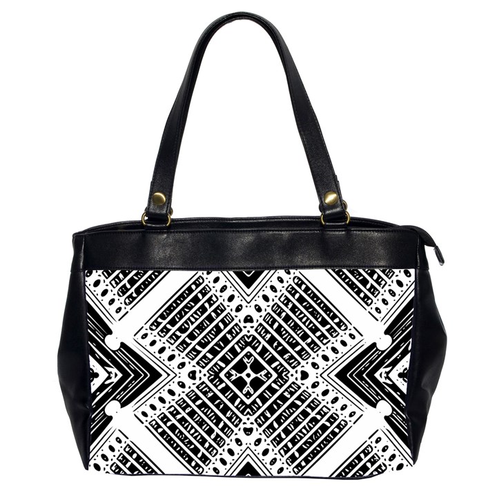 Pattern Tile Repeating Geometric Oversize Office Handbag (2 Sides)