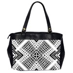 Pattern Tile Repeating Geometric Oversize Office Handbag (2 Sides) Back