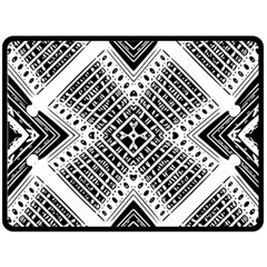 Pattern Tile Repeating Geometric Fleece Blanket (large)  by Pakrebo