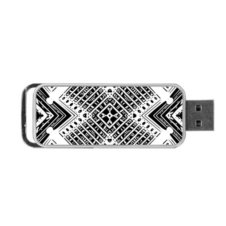 Pattern Tile Repeating Geometric Portable USB Flash (Two Sides)